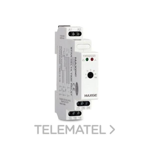 TEMPORIZADOR MODULAR ESTRELLA / TRINGULO TIEMPO 0-30s 2 NO 230V AC