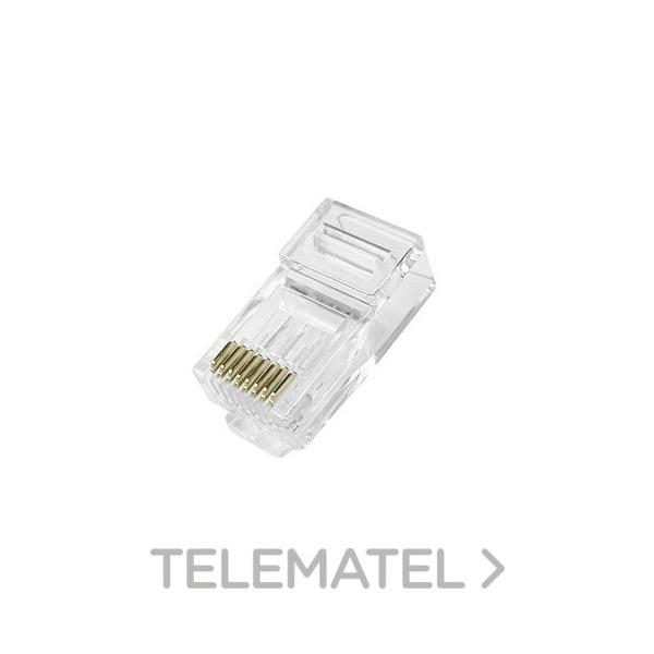 CONECTOR RJ45 UTP Cat6 COND 1,1mm /SIN GUIAHILOS 2pr 50u" OD5,6mm