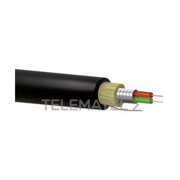 CABLE 2 FIBRA OPTICA 600u" ARMADA FLEX 3mm CPR-DCA s2, d0, a2 UV NEGRO (EN CAJA)