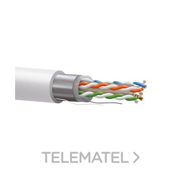 CABLE Cat6 F/UTP BC 23AWG CPR-DCA s2,d2,a2 LSZH, BLANCO CARRETE (EN CAJA)