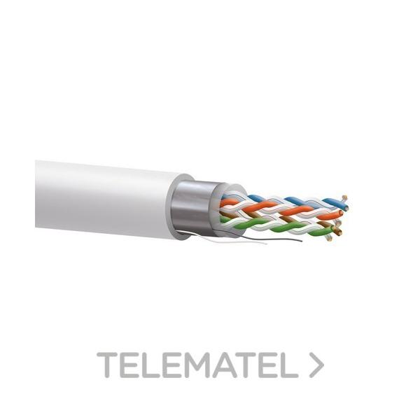 CABLE Cat5E F/UTP BC 24AWG 100Mhz PE + EXTERIOR BLANCO CARRETE (EN CAJA)