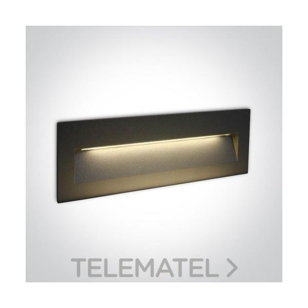 EMPOTRABLE PARED EXTERIOR SMD 2835 6W 3000K ALUMINIO ANTRACITA 100-240V IP65