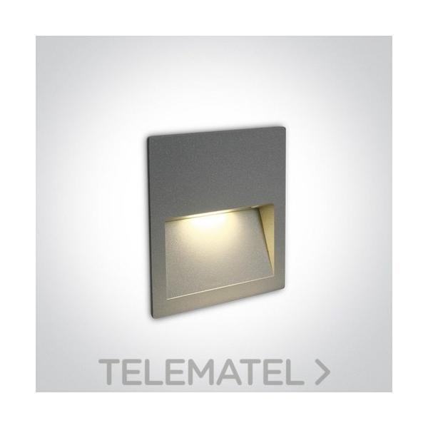 EMPOTRABLE CUAD.SMD LED 3W Al GR 115x115mm 3000K 100-240V IP65 P/EXT.