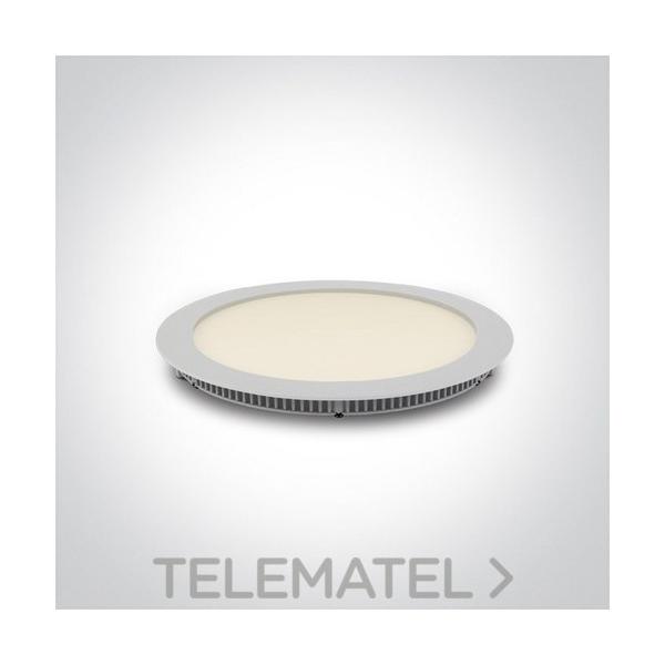 PANEL CIRCULAR SMD LED 18W CW IP40 CON MUELLE ALUMINIO BLANCO 230V