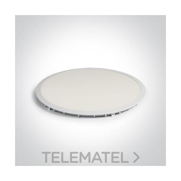 PANEL CIRCULAR SMD LED 48W CW IP20 1200mA 60cm CON MUELLE ALUMINIO BLANCO