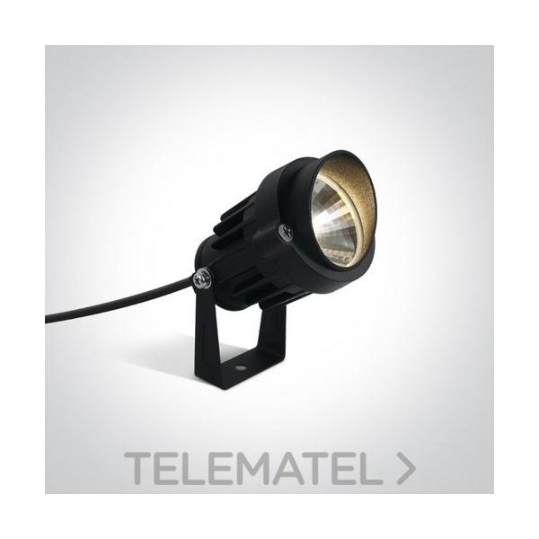 LUMINARIA LED SPOT 6W WW 40deg IP65 SPIKE 230V NEGRO