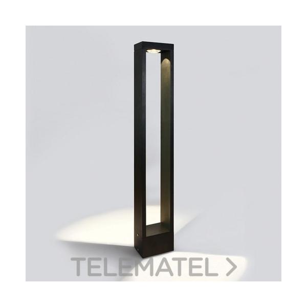 LUMINARIA LED BOLLARD 80cm 10W WW IP65 100-240V NEGRO