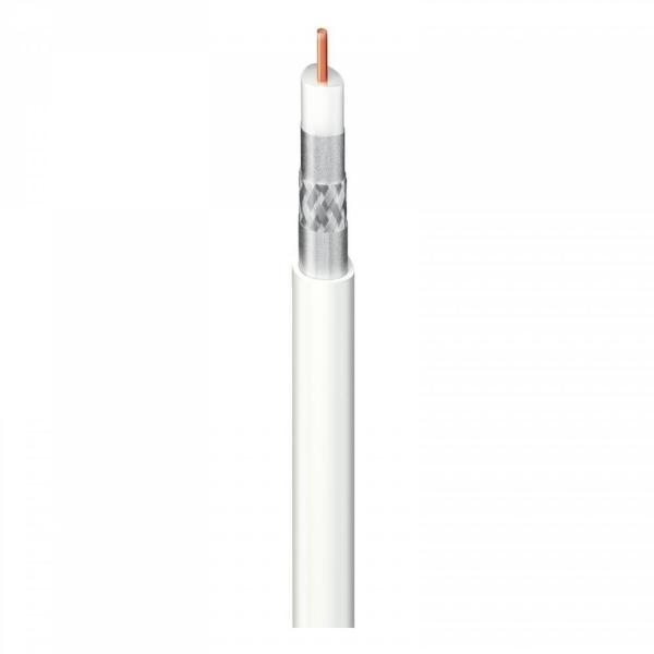 CABLE COAXIAL CXT60 CU+DC/AL PVC 250m BLANCO