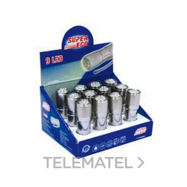 JUEGO EXPOSITOR CON 12 LINTERNAS 9 LED