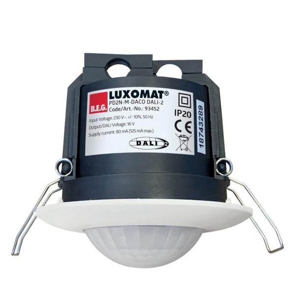 DETECTOR DE PRESENCIA CON CONTROLADOR DALI PD2N-M-DACO BLANCO MATE