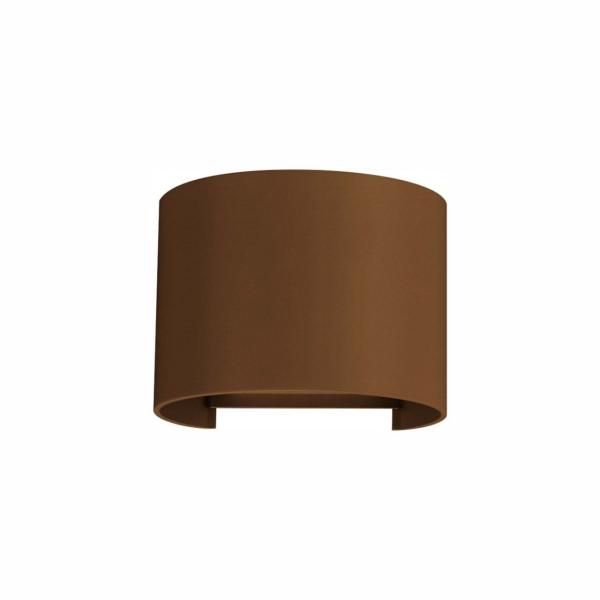 FOCO EXTERIOR LEK REDONDO CORTEN APLIQUE PARED EXTERIOR 6,8W 2700K