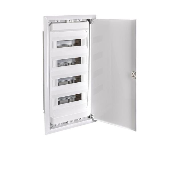 CAJA DISTRIBUCIN IP40 EMPOTRAR PARED SLIDA 4x14(56) MDULOS PUERTA METLICA