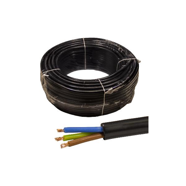 CABLE MANGUERA NEGRO 3X1,5 mm. 1KV