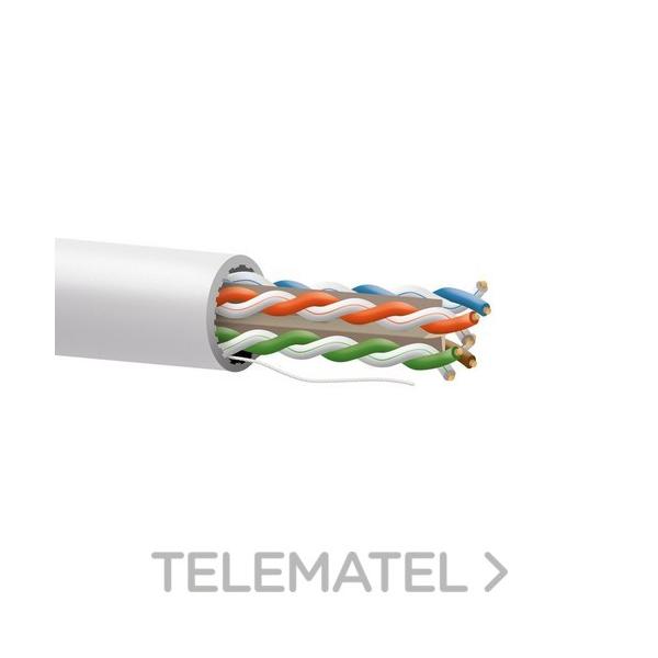 CABLE Cat6A U/UTP BC 23AWG LSZH CPR Dca-s2 d2 a1 BLANCO CARRETE+CAJA 305m