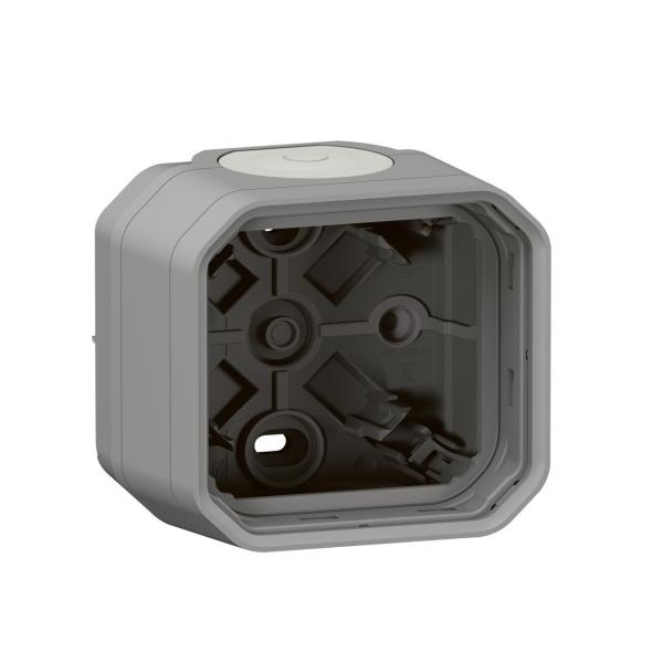 CAJA CON MEMBRANAS PLEXO MODULAR, 1 ELEMENTO, GRIS